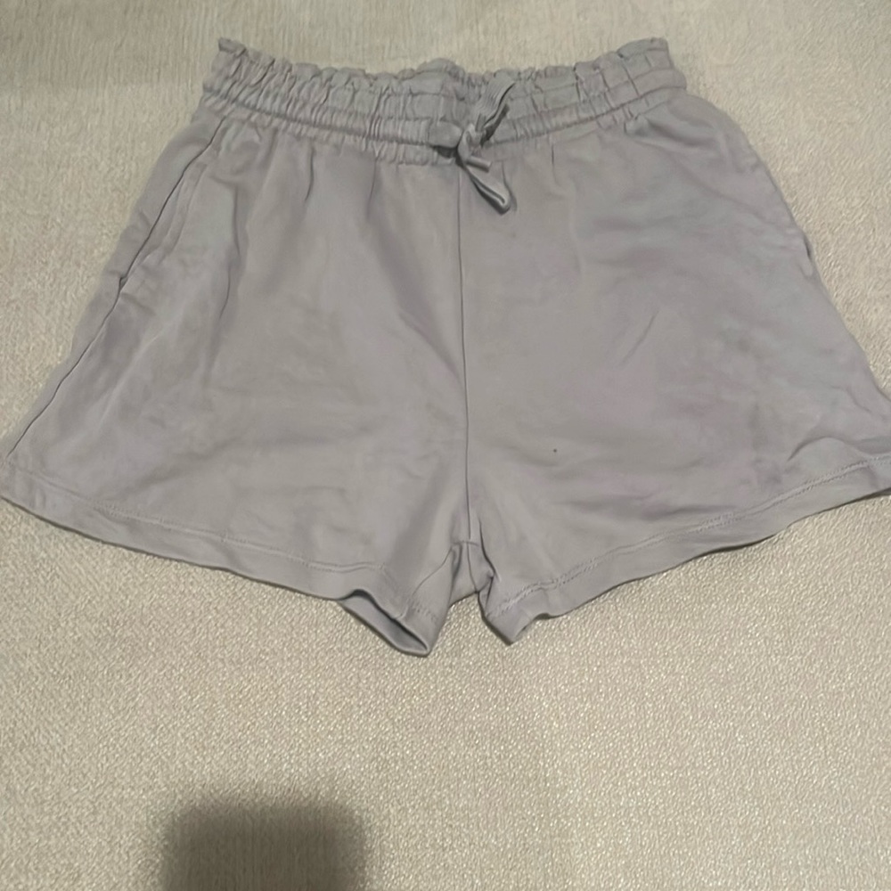 Paper-bag Shorts Gray